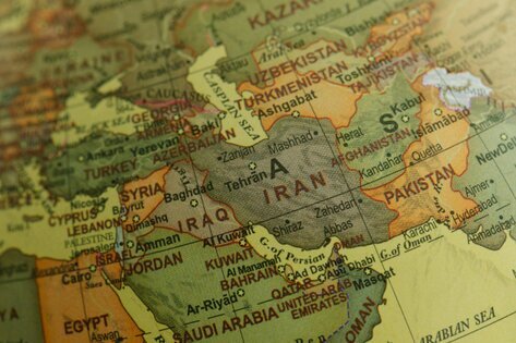 Image of a map of the middle east.