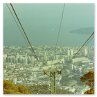 Toulon, France from the mountain tram 1985